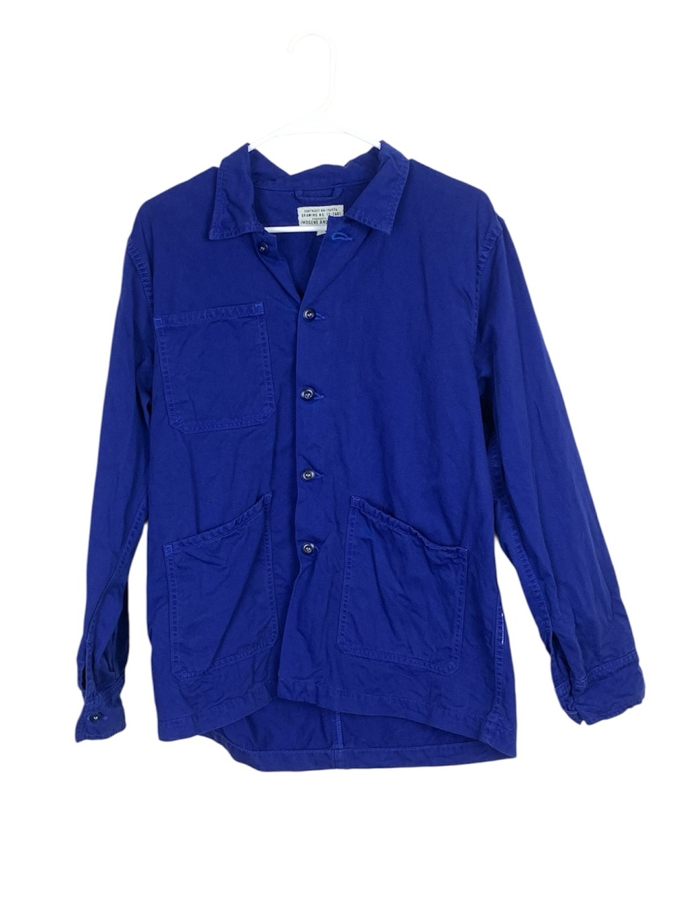 Imogene and Willie royal blue chore jacket size small barn coat